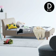 【10％OFFクーポンあり】【モデルルーム展示品】ファブリックベッド ベッドフレーム ダブルサイズ