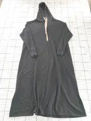 ◇ Θ ketty ケティ コットン 長袖 ロング丈 パーカー ワンピース サイズ2 ブラック系 レディース E  【1509100071358】のサムネイル
