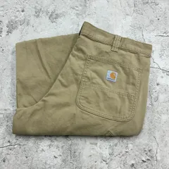 カーハート　ダックペインターパンツ　ダックパンツ　ワーク　古着　ベージュ　W38