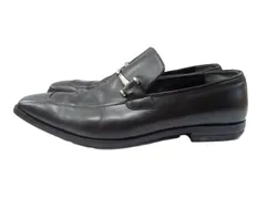 GUCCI グッチ ホースビット ローファー 147827 Gロゴ スクエア トゥ レザーシューズ ブラック 42 メンズ