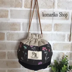 まんまる巾着袋　ハンドメイド