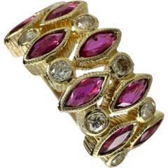 12号 ルビー 0.87ct ダイヤモンド 0.24ct リング・指輪 K18ゴールド 18金  6.1g レディース 【中古】【真子質店】【NN】