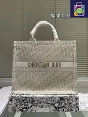 【今日WTO】Dior ディオール ジャカードトートバッグ 折りたたみギフトボックス付属 大容量で小物も収納可能-WTO輸入2-TMJ37