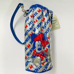 ペットボトルケース　ディズニー　ミニーちゃん柄　エナメル×ラメラメキラキラ　ドリンクホルダー・ペットボトルホルダー　ファンシー・レトロ　Disney minnie
