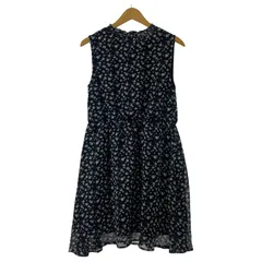 ems exciteエムズエキサイト 花柄ワンピース sizeM/ブラック