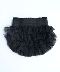 夢展望公式 [新品未使用] 犬服レースチュールラブリースカート [ブラック] 他カラー別ページ有 diablebaiser スカート フレア（ミニ） 535759-02