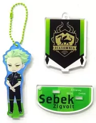 【中古】雑貨 セベク・ジグボルト デフォルメキャラクター運動着アクリルスタンドチャームVol.2 「ディズニー ツイステッドワンダーランド」