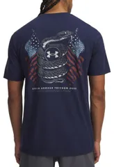 【送料無料】 アンダーアーマー メンズ Tシャツ トップス Under Armour Men's Freedom Snake Graphic T-Shirt WASHED NAVY