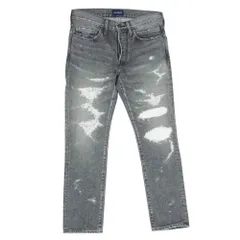 【美品】DESCENDANT ディセンダント ダメージデニム ジーンズ サイズ2 美品】DESCENDANT ディセンダント ダメージデニム ジーンズ