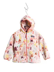 【お得なクーポン配布中!】 パタゴニア 総柄 シンチラ カーディガン フリース ジャケット ベビー キッズ 3歳 90cm 100cm / 18年製 Patagonia フルジップ パーカー 子供