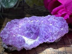 アメリカニューメキシコ州産✨　パープル　フローライト　蛍石　原石　ラフストーン