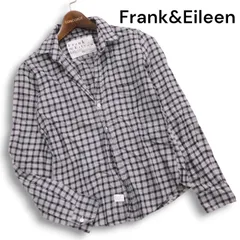 USA製★ Frank&Eileen フランク&アイリーン 秋冬 BARRY★ 長袖 チェック ネル シャツ Sz.XXS レディース 灰 グレー