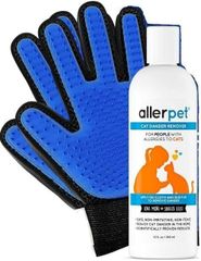 Allerpet cat(日本語説明書付＆グルーミンググローブ付)アレルギー軽減剤355ml