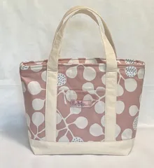 ハンドメイド　ミニトートバッグ（ピンク）