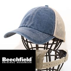 メッシュキャップ 帽子 Beechfield ビーチフィールド 6-panel vintage trucker デニムストーン BC672-O-VIDEST イギリス ブランド