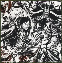 【中古】紙製品 ルフィ＆カイドウ メタリック色紙 -墨式- 「一番くじ ワンピース EX 悪魔を宿す者達 vol.2」 F賞