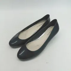 ◇ TEMPERATE テンパレイト 光沢感 ラウンドトゥ シンプル 綺麗め 上品 パンプス サイズ36 ネイビー レディース E 【1309040035447】のサムネイル