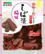 東海漬物 きめだし　しば漬　梅味　90g　×　5パック　常温のサムネイル