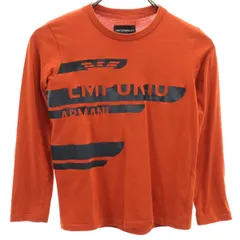Emporio Armani エンポリオアルマーニ 長袖 Tシャツ 8A 赤茶 ロンT キッズ 古着