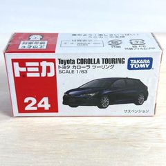 タカラトミー トミカ 廃盤 絶版 No.24 トヨタ カローラ ツーリング トミカシリーズ ミニカー トヨタ  TOYOTA 日本車 ステーションワゴン ハッチバック 黒 ブルー 3歳以上 モデルカー