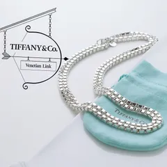 美品 TIFFANY&Co. ティファニー ベネチアンリンク チェーン ロング ...