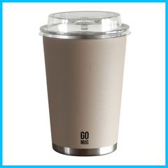 【数量限定】コンビニ 2層構造] 真空断熱 コーヒーカップ [ステンレス Mサイズ CAFE 460ml ライトベージュ タンブラー GOMUG JAPAN) シービージャパン(CB