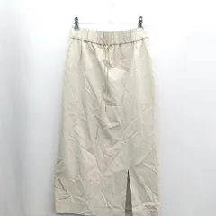 ◇ ⊂ WORK TRIP OUTFITS ウエストゴム ロング丈 セミタイト スカート サイズM ライトグリーン系 レディース E  【1503050014281】