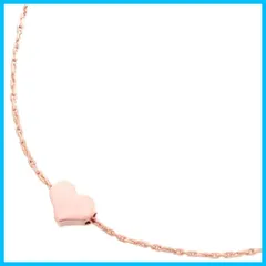 【速発送】ジュエリーショップエム ハート ネックレス 極細 キラキラ チェーン 金属レルギー対応 レディース 日本製 ピンクゴールド 3531