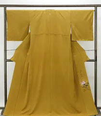 色無地フルセット　着物　正絹　作家物　二代目　清次郎　グレー　裾地紋模様　k4 色無地フルセット 着物 正絹 作家物 二代目 清次郎 グレー 裾地紋模様 k4