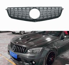 メルセデスベンツ W204 セダン?クーペ用フロントグリルメッシュ（C63スタイル）社外品CYB686目玉商品