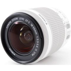 キヤノン 標準レンズ CANON EF-S18-55mm F3.5-5.6 IS STM ホワイト 中古 保証 APS-C専用