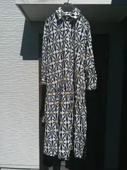 ［美品］ZARA ザラ ワンピース オールインワン 幾何学模様 EUR S USA S MEX 26 MADE IN TURKEY