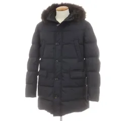【中古】ムーレー MOORER BARBIERI-WK ポリエステル ファー ダウンコート ダークネイビー【サイズ48】【メンズ】のサムネイル