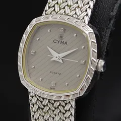 【稼働/良品】CYMA L616 クオーツ 石付 ゴールド レディース 稼働品】CYMA シーマ 616 ゴールド ストーン付き クォーツ