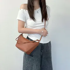 【希少】LOEWE ホーボー キャンバス レザー ショルダーバッグ ロエベ パズル ホーボー レザー ショルダーバッグ ブラック