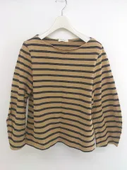 ◇ BEAUTY & YOUTH UNITED ARROWS ボーダー ボートネック 長袖 カットソー ブラウン ブラック レディース P  【中古】 【1211230010304】