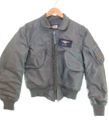 アルファ インダストリーズ ALPHA INDUSTRIES 80年代 US NAVY Military ミリタリー ネイビー CWU-36/P フライト SCOVILL  8415-01-010-1911 ジャケット カーキ Mサイズ 103MT-2339