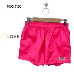 【最終価格】asics ショートパンツ ウエストゴム ワンポイント 日本製 シンプル k1