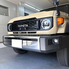 送料込ランドクルーザー70 輸出用純正ブラックスチールバンパー