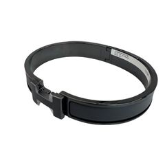 新品未使用 HERMES エルメス Clic HH so black T6 クリックHHソーブラックブレスレット メタリック仕上げ  so black ソーブラック 手首サイズ: 19.5 cm 幅: 12 mm バングル メンズ
