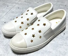 新品 定価17600円 コンバース オールスター クップ スターズ スリップオン  CONVERSE ALL STAR COUPE STARSSLIP-ON スリッポン 29 柳8736 大きいサイズ レザースニーカー スムースレザー 星型スタッズ ゴールド