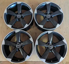 Audi用 19インチ ガンメタポリッシュ 5スポーク ホイールのみ4本セット Audi 19