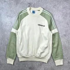 70年代 adidas アディダス トレフォイルロゴプリント スウェットシャツ メンズL相当 
