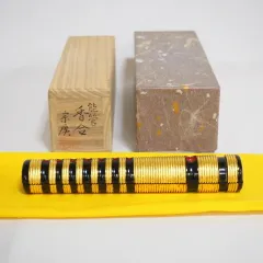 Amazon.co.jp: 茶道具 山中塗 道場宗廣作 老松蒔絵 末広棗 共箱