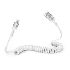 【新着商品】lightningケーブル データ転送と2.4A急速充電 コイル USB-A ライトニング スマホ充電ケーブル usb伸縮ライトニング充電コード 車 カールコード iPhone充電ケーブル CarPlay対応 iPhone/iPad/iPod対応