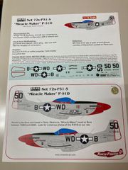 DRAWデカール #72-P51-5 P-51D ミラクル・メーカー 1/72 スケールデカール