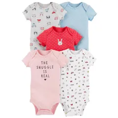ベビー 半袖 ボディスーツ 肌着 5枚セット 60 70 80 90 95 【bss-22】