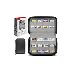 Sisma カードケース 64枚収納 3DS 2DS DS SWITCH用ソフトケース カード整理ケース 収納 ポーチ『黒色』 1