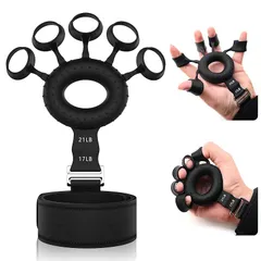 【新着商品】パワーグリップ 2個セット フィンガートレーナー Bingoods パワーグリップ 握力トレーニング 握力強化道具 強度調節可能 ストレス解消 指 筋トレ エクササイズ 高齢者 ボケ防止 グッズ 介護 強化 訓練用 使用簡単 男女兼用 1