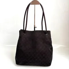 GUCCI トートバッグ 2way GGキャンバス 斜めがけ コットン 総柄 GGキャンバス 茶色 ブラウン ショルダーバッグ ハンド クロスボディ